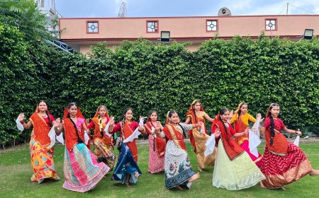 हरेला पर्व पर नटराज नृत्य कला केंद्र में सांस्कृतिक रंग बिखरे