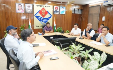 मुख्य सचिव आनन्द बर्द्धन ने चंपावत में गोल्ज्यू देवता कॉरिडोर मास्टर प्लान के सम्बन्ध में ली बैठक