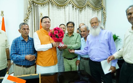 नंदा देवी राजजात समिति के पदाधिकारियों ने सीएम धामी से की भेंट