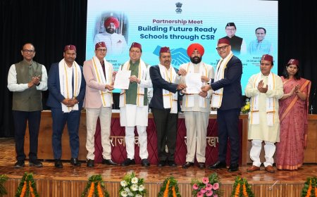 राज्यपाल और मुख्यमंत्री की उपस्थिति में शिक्षा विभाग ने उद्योगपतियों के साथ किया एमओयू