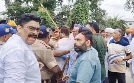 पंचायत चुनाव में भाजपाई नेता आपस में भिड़े