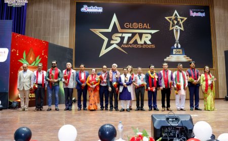 काठमांडू में ‘ग्लोबल स्टार अवॉर्ड 2025’ का भव्य आयोजन, 46 से अधिक विशिष्ट हस्तियां सम्मानित