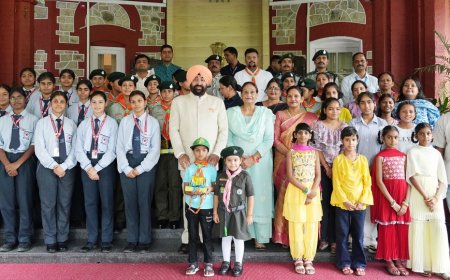 रक्षाबंधन के पावन पर्व पर प्रजापिता ब्रह्मकुमारी ईश्वरीय विश्वविद्यालय की बहनों ने राज्यपाल लेफ्टिनेंट जनरल गुरमीत सिंह बंधा रक्षा सूत्र