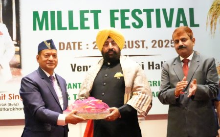 प0 गोविन्द वल्लभ पंत कृषि एवं प्रोद्योगिकी विश्वविद्यालय पंतनगर के आयोजित श्री अन्न महोत्सव कार्यक्रम में बतौर मुख्यातिथि के रूप में प्रतिभाग किया