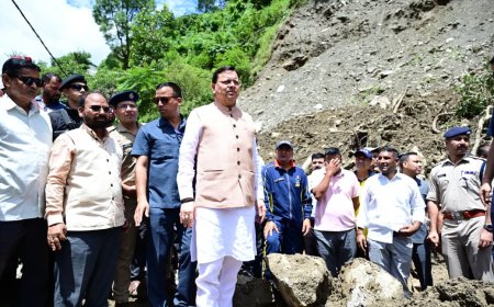 थराली में आपदा प्रभावित क्षेत्रों का मुख्यमंत्री ने किया स्थलीय निरीक्षण, अधिकारियों को राहत एवं रेस्टोरेशन कार्यो में तेजी लाने के दिए निर्देश