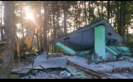 देहरादून नवादा वन भूमि पर बनी अवैध मजार भी ध्वस्त