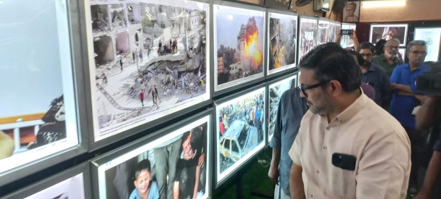 Gaza story in painful pictures, senior Journalists national Conference begins