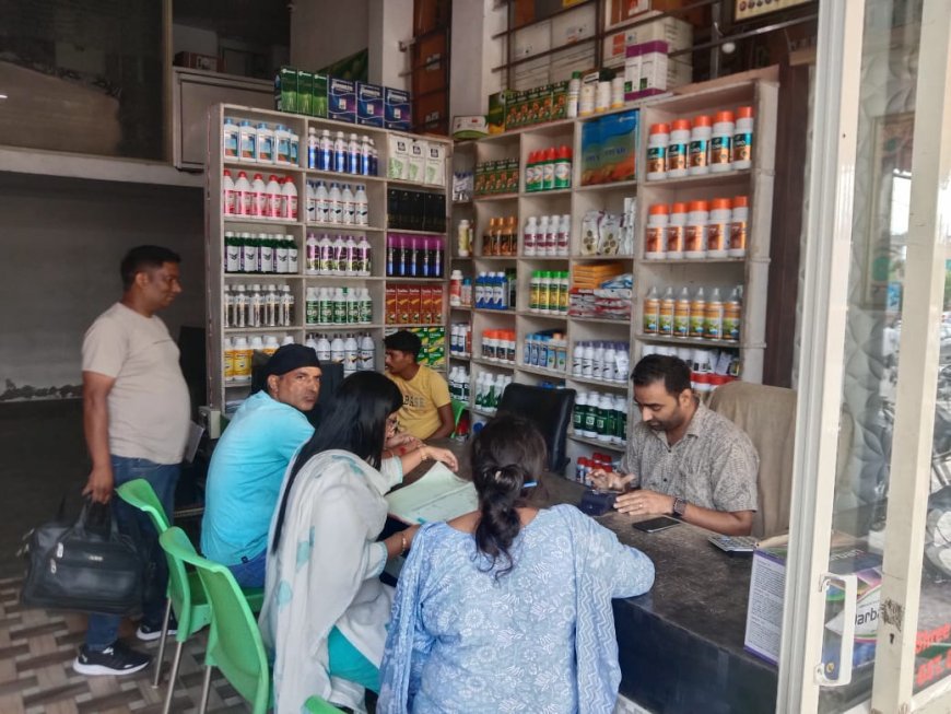 जिलाधिकारी नितिन सिंह भदौरिया के  निर्देशों के क्रम में तहसीलदार गदरपुर द्वारा गदरपुर क्षेत्र के फर्टिलाइजर की दुकानों पर औचक छापेमारी
