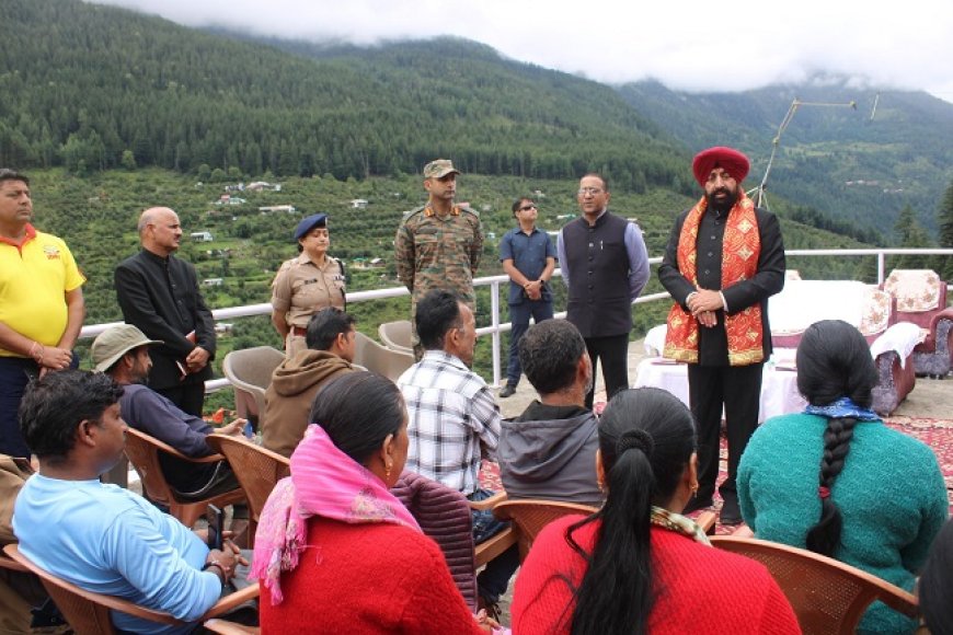 राज्यपाल ने किया आपदाग्रस्त क्षेत्र धराली और मुखबा का दौरा