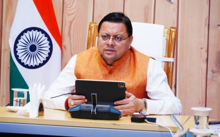 मुख्यमंत्री श्री पुष्कर सिंह धामी ने वीडियो कॉन्फ्रेंसिंग के माध्यम से समीक्षा बैठक की