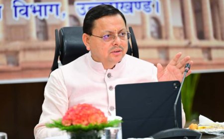 मुख्यमंत्री धामी की अध्यक्षता में  सचिवालय में राज्य स्तरीय दिशा समिति की पहली बैठक आयोजित की