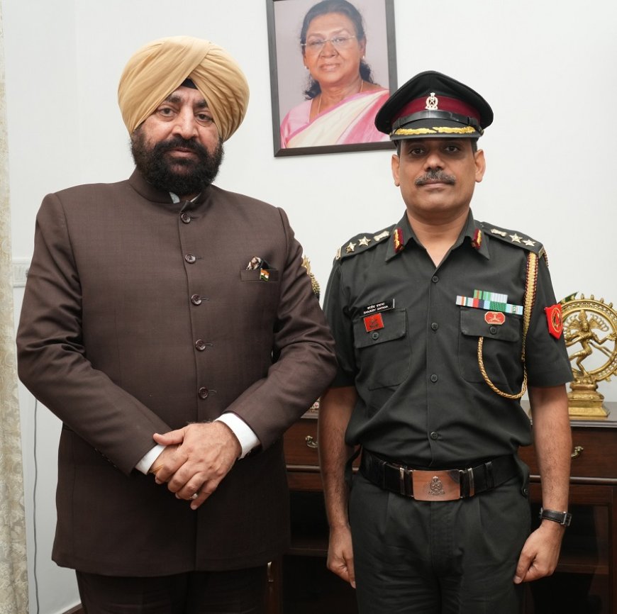 राज्यपाल से आज राजभवन में कर्नल संजीव दत्ताना, मिलिट्री डेंटल सेंटर देहरादून ने शिष्टाचार भेंट की