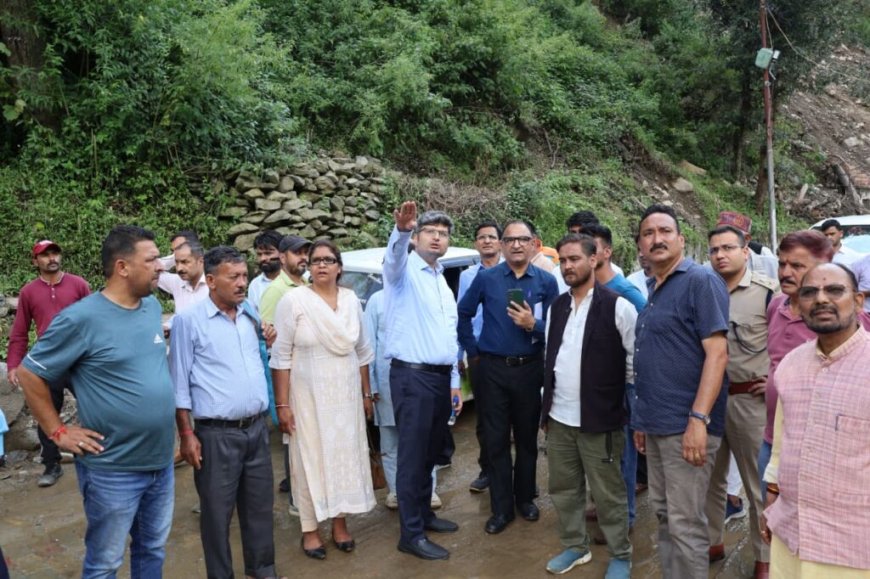 अंतर मंत्रालय केंद्रीय टीम ने राज्य के आपदा प्रभावित क्षेत्रों का किया स्थलीय निरीक्षण