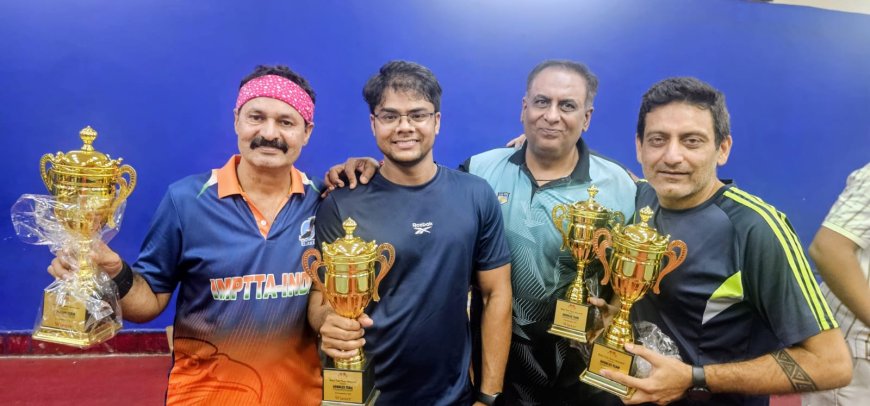 आर.टी.टी.ए. टेबल टेनिस चैम्पियनशिप में ब्रॉन्ज़ टीम ने मारी बाज़ी, कप्तान राजकुमार खुराना छाए