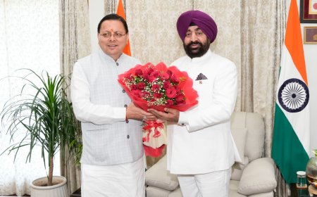 राज्यपाल से मुख्यमंत्री धामी ने की मुलाकात, दीपावली के पावन पर्व की दी शुभकामनाएँ