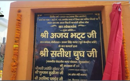 वाजपेयी प्रतिमा लोकार्पण में विधायक का 'अपमान'