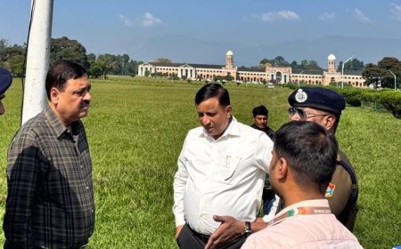 प्रधानमंत्री के प्रस्तावित उत्तराखंड भ्रमण के दृष्टिगत आयुक्त गढ़वाल के साथ अन्य अधिकारियों द्वारा एफआरआई का भ्रमण कर व्यवस्थाओं का लिया गया जायजा