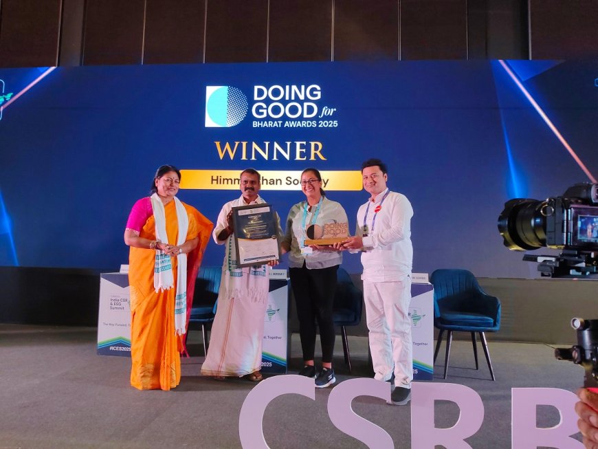 हिमोत्थान सोसाइटी को “डूइंग गुड फॉर भारत अवार्ड्स – 2025” से सम्मानित