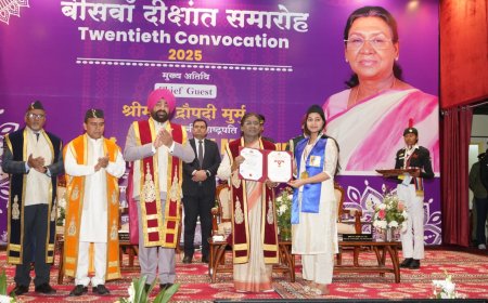 भारत की राष्ट्रपति ने कुमाऊँ विश्वविद्यालय के दीक्षांत समारोह की शोभा बढ़ाई