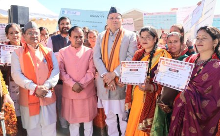 मुख्यमंत्री ने गैरसैंण में 142.25 करोड़ की विकास योजनाओं का लोकार्पण एवं शिलान्यास किया