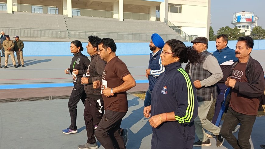 हार्टफुलनेस संस्था रुद्रपुर द्वारा  किया गया 'ग्रीन कान्हा रन' का आयोजन