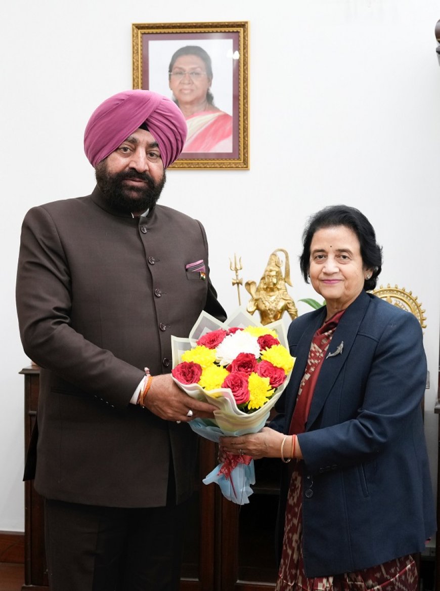 एम्स ऋषिकेश निदेशक की राज्यपाल से शिष्टाचार भेंट