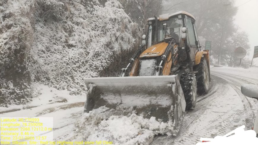 राज्य के ऊँचाई वाले क्षेत्रों में बर्फबारी एवं हिमस्खलन की चेतावनी, खतरे की श्रेणी घोषित