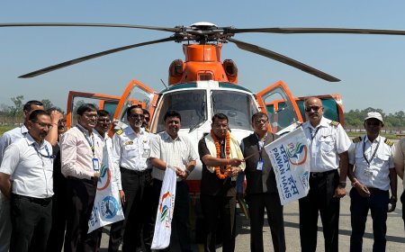पंतनगर एयरपोर्ट से हेली सेवा शुरू, नौकुचियाताल के लिए पहली उड़ान रवाना