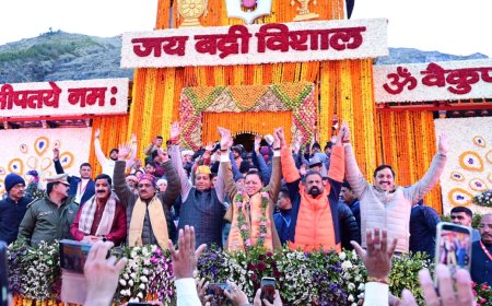 वैदिक मंत्रोच्चार के साथ खुले भगवान श्री बद्रीनाथ के कपाट, आस्था और उल्लास से गूंजा धाम