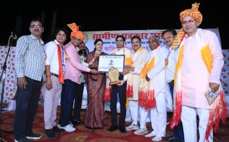 Literature and Honors Converge at Rural Journalism Day Celebration in Kheragarh