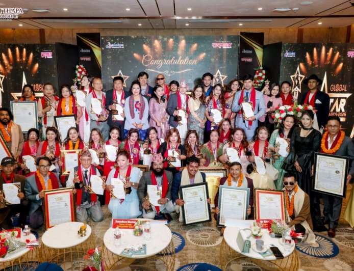 काठमांडू में आयोजित ‘ग्लोबल स्टार अवॉर्ड में  विभिन्न क्षेत्रों में उल्लेखनीय योगदान देने वाली प्रतिभाओं का हुआ सम्मान