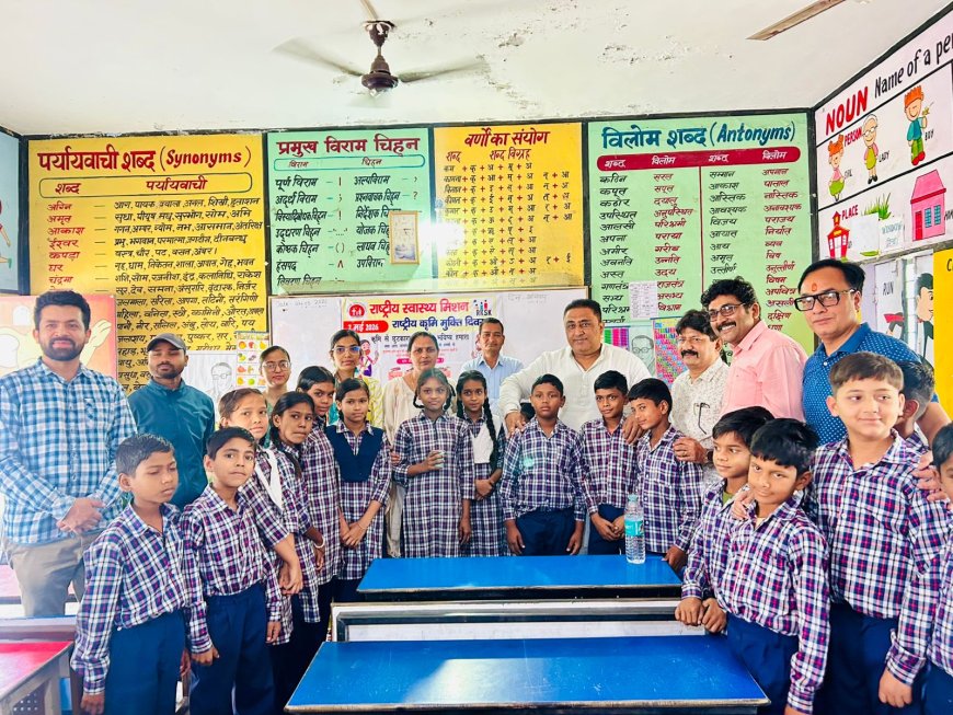 गदरपुर में राष्ट्रीय कृमि मुक्ति दिवस पर चला जागरूकता अभियान