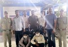 16 लाख की स्मैक के साथ दो शातिर तस्कर गिरफ्तार, पुलिस ने मोटरसाइकिल व मोबाइल भी किए बरामद