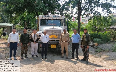 मुखबिर की सूचना पर वन विभाग की बड़ी कार्रवाई, फर्जी नंबर प्लेट लगाकर उपखनिज लेने गया वाहन कब्जे में