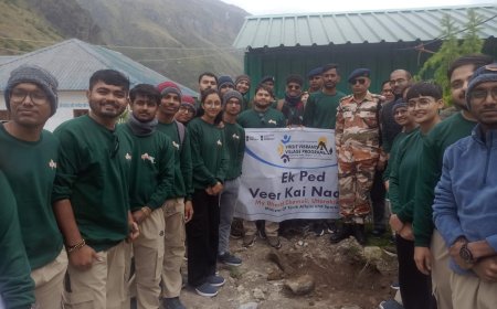 विकसित वाइब्रेंट विलेज प्रोग्राम के तहत विश्व पर्यावरण दिवस पर माणा गांव में 'एक पेड़ वीरों के नाम' अभियान का आयोजन