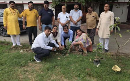 विश्व पर्यावरण दिवस पर भारत विकास परिषद ने किया वृक्षारोपण