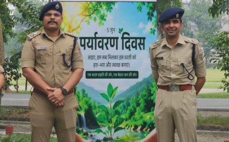 विश्व पर्यावरण दिवस पर SSP अजय गणपति ने किया पौधारोपण, दिया पर्यावरण संरक्षण का संदेश