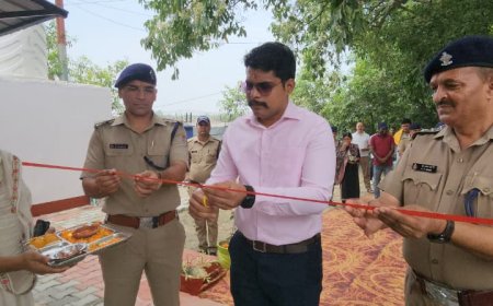 एसएसपी अजय गणपति ने किया नई पुलिस चौकी का उद्घाटन