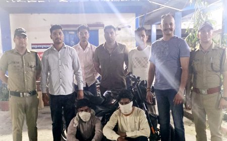 16 लाख की स्मैक के साथ दो शातिर तस्कर गिरफ्तार, पुलिस ने मोटरसाइकिल व मोबाइल भी किए बरामद
