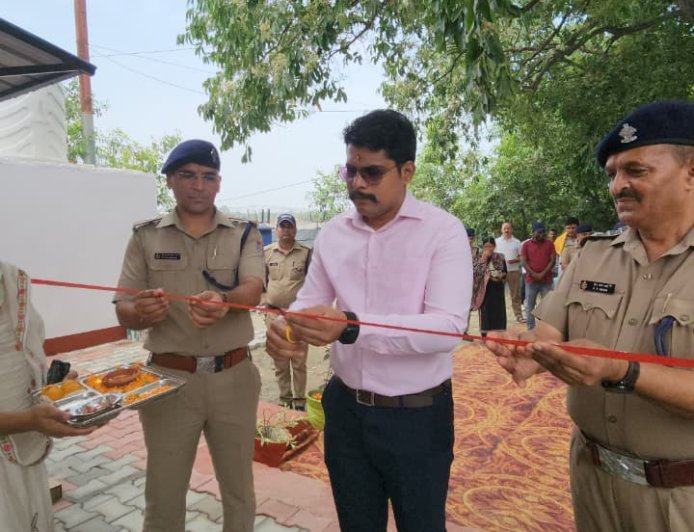 एसएसपी अजय गणपति ने किया नई पुलिस चौकी का उद्घाटन