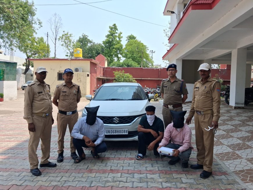 अवैध वसूली और रंगदारी करने वाले गिरोह का पर्दाफाश, 03 शातिर गिरफ्तार