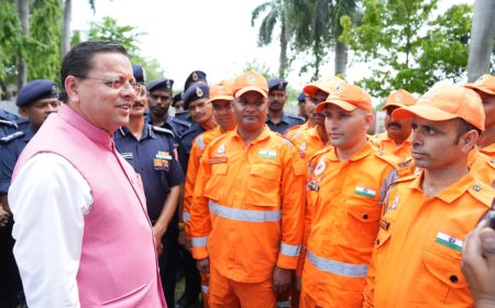मुख्यमंत्री पुष्कर सिंह धामी ने एनडीआरएफ बटालियन गदरपुर का किया भ्रमण, जवानों से संवाद कर आपदा प्रबंधन व्यवस्थाओं की ली जानकारी
