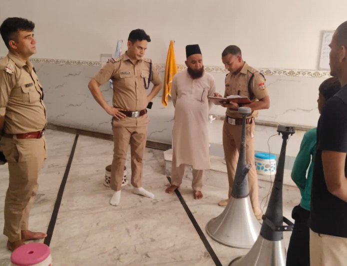 उधम सिंह नगर जिले की मस्जिदों से उतारे गए लाउड स्पीकर