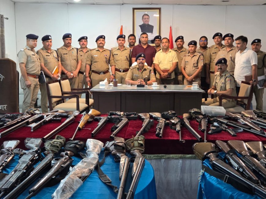 एसएसपी अजय गणपति की ऐतिहासिक कार्रवाई: ऊधम सिंह नगर में संदिग्ध शस्त्र लाइसेंसों पर बड़ा अभियान, 94 लाइसेंस कब्जे में, 119 हथियार जमा
