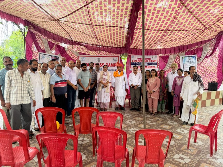 जेएंडके अनुसूचित जाति/अनुसूचित जनजाति/अन्य पिछड़ा वर्ग विकास निगम ने नारदिवाला पंचायत, तहसील अखनूर में जागरूकता शिविर आयोजित किया
