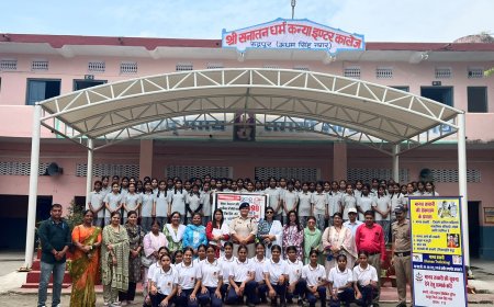 रुद्रपुर में बाल सुरक्षा पर बड़ा अभियान, हेल्पलाइन नंबरों और कानूनी अधिकारों से रूबरू हुईं छात्राएं