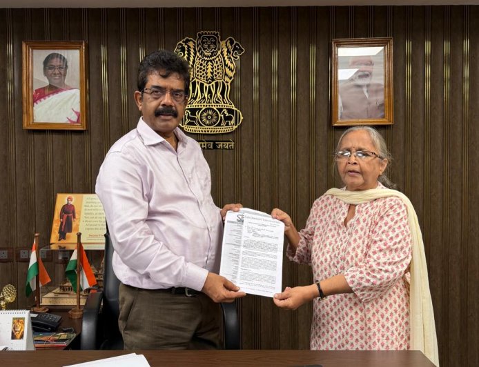 SJFI memo submitted to Rajya Sabha member from Goa