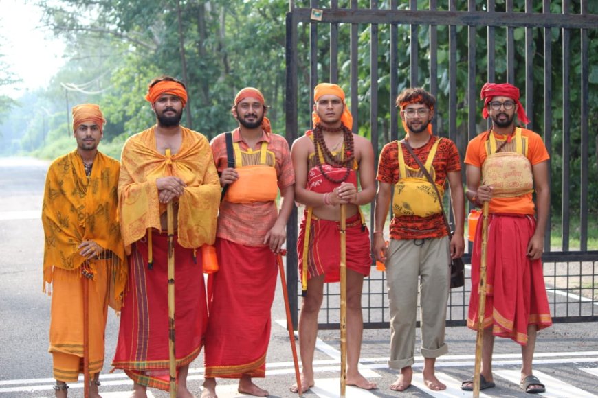 हरिद्वार से मनेश्वर महादेव तक कांवड़ यात्रा पर निकले युवा फिल्म निर्माता कार्तिक पालीवाल
