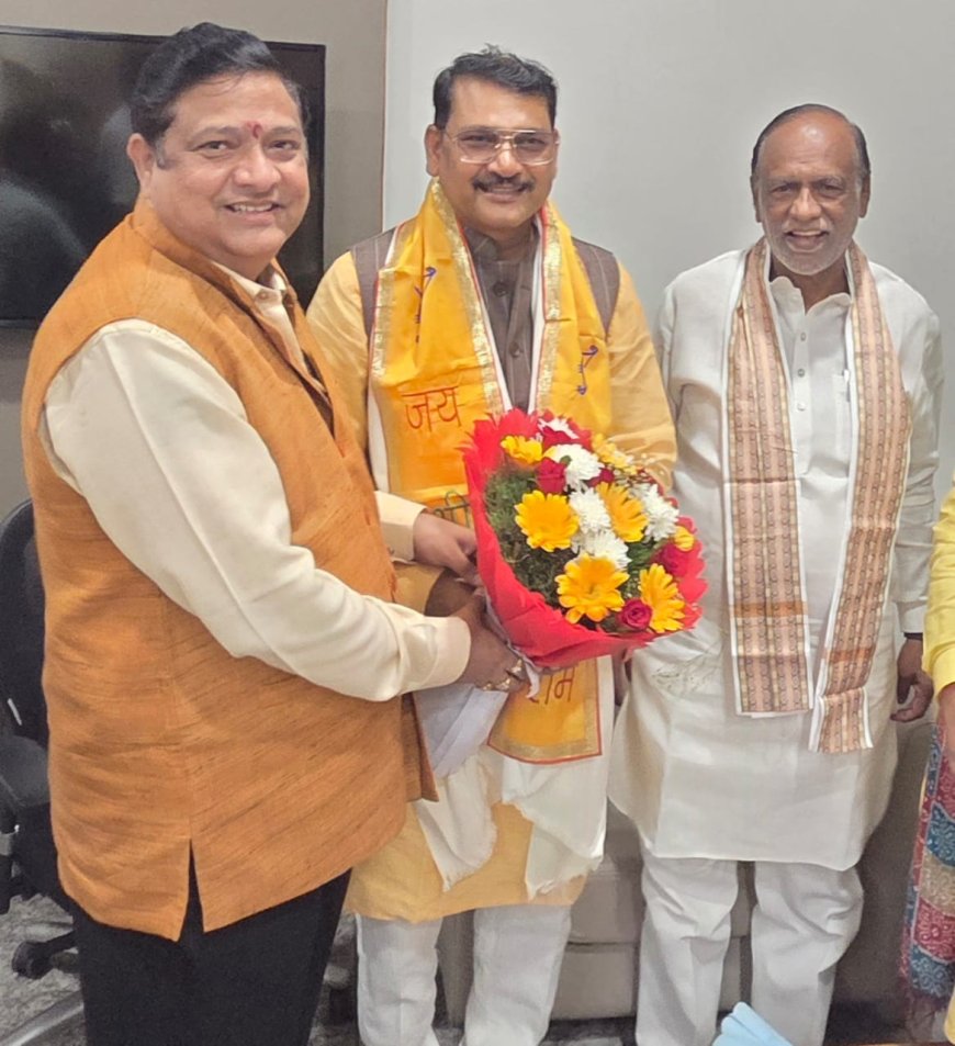 Perika Suresh Congratulates Newly Appointed National President of OBC Morcha, Amar Pal Maurya