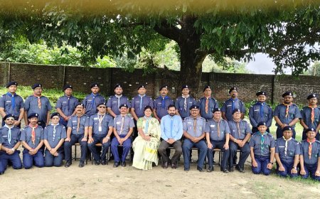 बेसिक स्काउट मास्टर एवं गाइड कैप्टन कोर्स में एक दिवसीय हाइक का आयोजन
